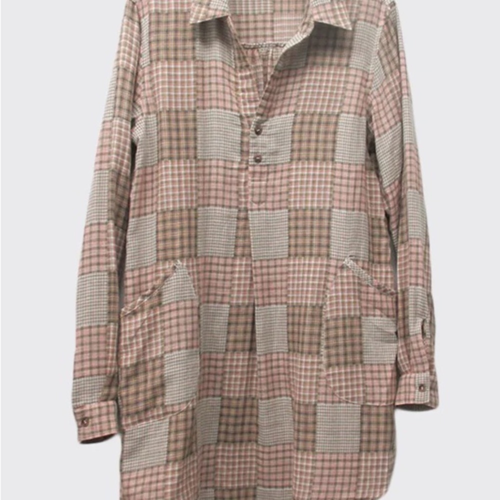 ILLA ILLA Plaid Long‎ Sleeve Tunic